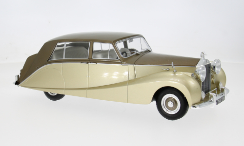 Rolls Royce Silver Wraith Empress by Hooper 1956 Bruin/Goud - 1:18
